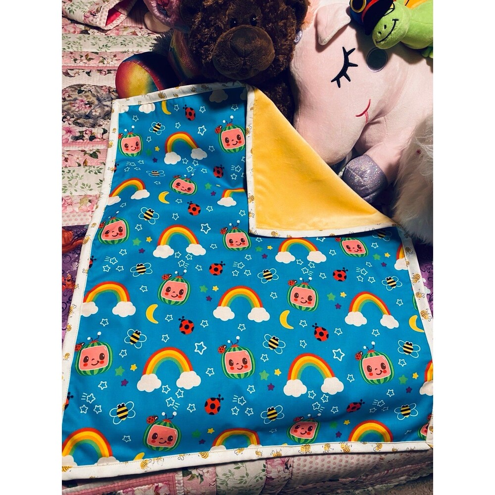 CoComelon Doll Blanket /Car Seat Cozy 25”x21”